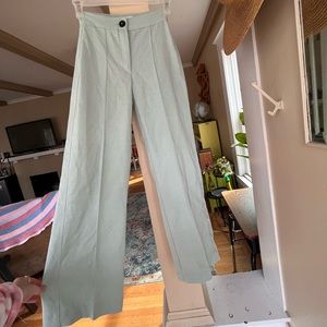 Light blue bershka wide legged trousers